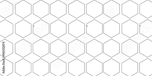 White hexagon 3D background texture. modern abstract polygonal pattern. 3d rendering illustration. 
Futuristic abstract banner. white and black lines 3d Hexagonal. honeycomb white Background.