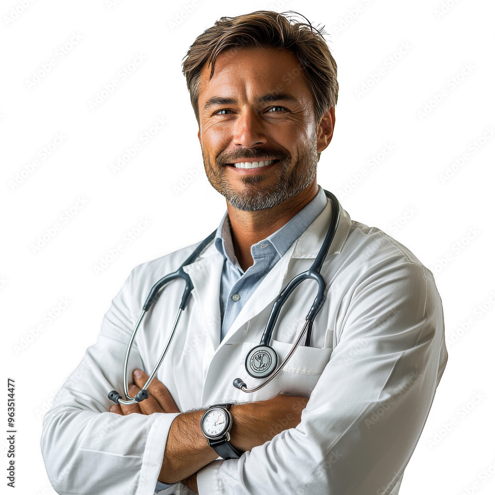 Pediatrician Man isolated on a transparent background png file no background - handsome png file Pediatrician Man isolated on a transparent background png file no background - handsome png file