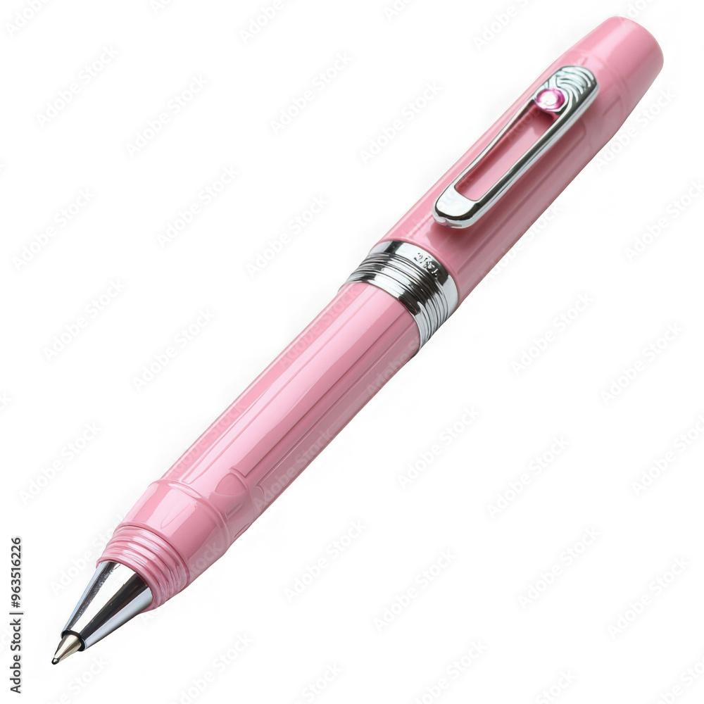 Pink pen isolated on a transparent background png file no background png file
