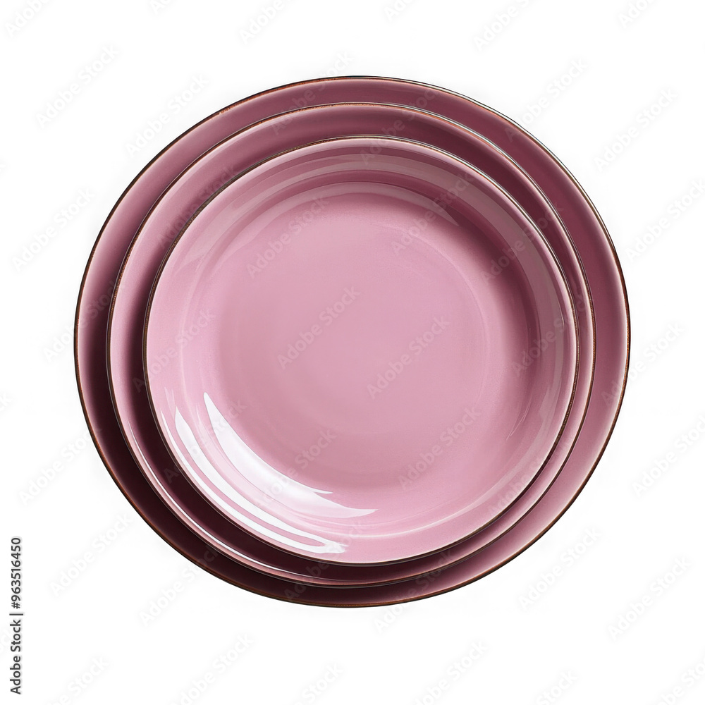 Pink plates isolated on a transparent background png file no background png file Pink plates isolated on a transparent background png file no background png file