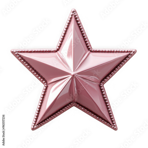 Obraz na płótnie Pink star isolated on a transparent background png file no background png file w salonie