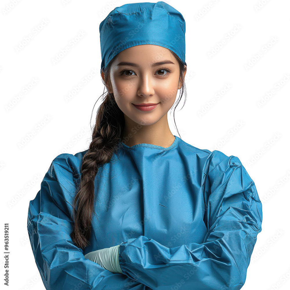Plastic Surgeon woman isolated on a transparent background png file no background - pretty female model portrait png file Plastic Surgeon woman isolated on a transparent background png file no background - pretty female model portrait png file