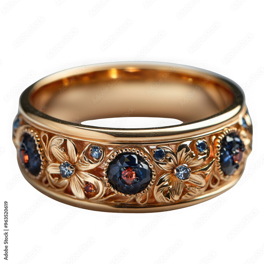 Posy Ring isolated on a transparent background png file no background png file