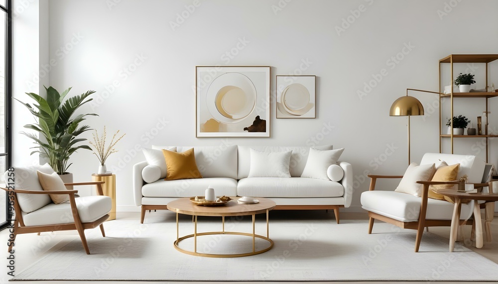 Photo interior modern design room 3d illustration Photo interior modern design room 3d illustration