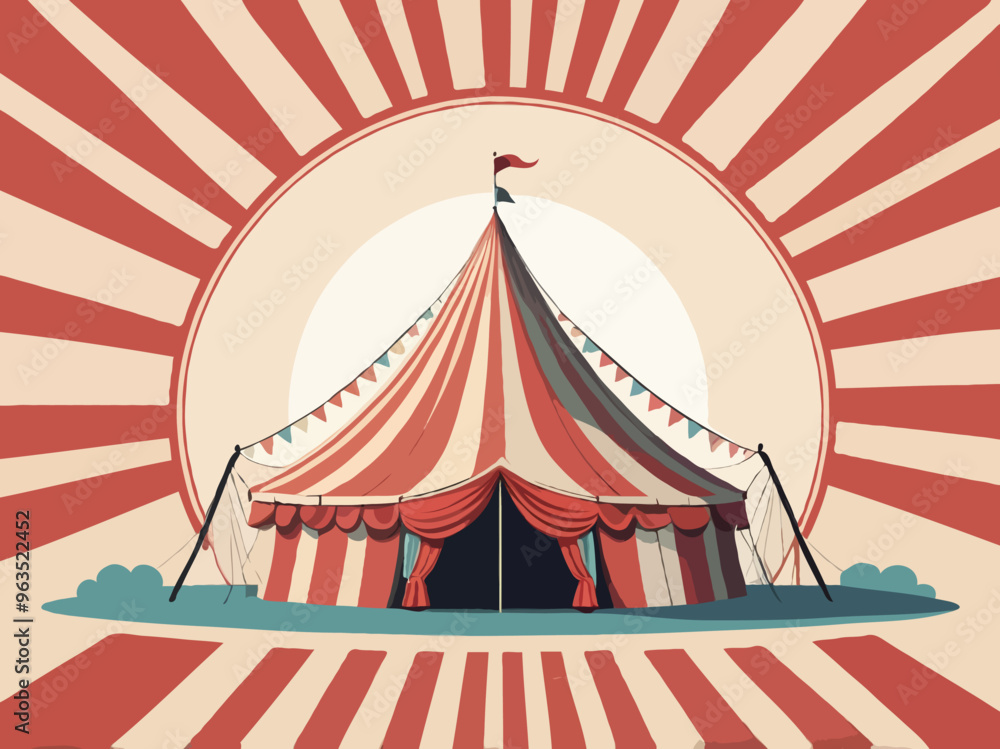 Illustration of circus tent Illustration of circus tent