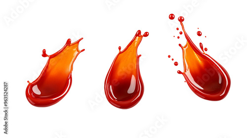 Tomato sauce isolated on transparent background