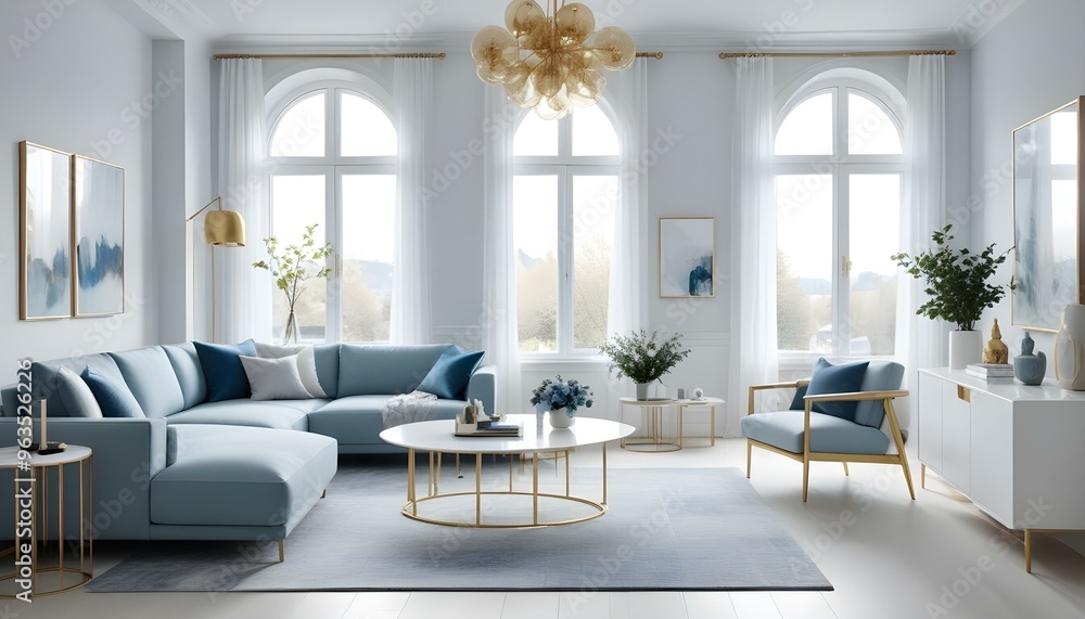 Photo interior modern design room 3d illustration Photo interior modern design room 3d illustration