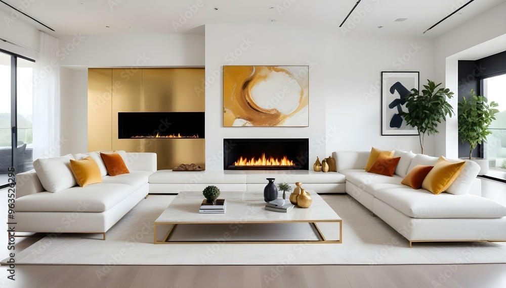 Photo interior modern design room 3d illustration Photo interior modern design room 3d illustration
