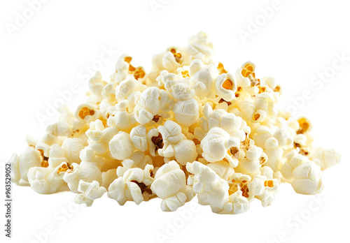 Popcorn isolated on transparent background