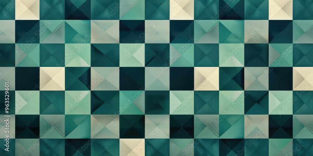 Teal Checkered Pattern, AI generated illustration. Teal Checkered Pattern, AI generated illustration.