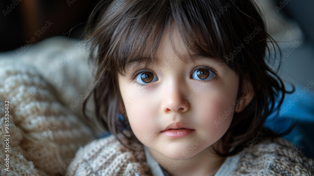 Close-up portrait of a wide-eyed young child
Close-up portrait of a wide-eyed young child
