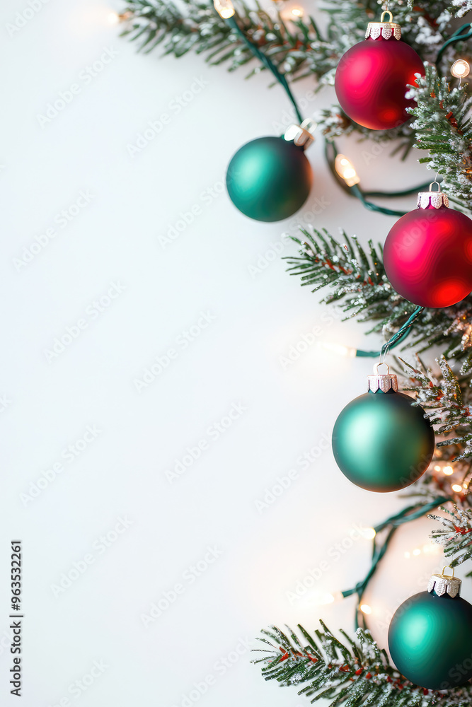 Creative minimalistic christmas background for invitation or card with copy space background. Creative minimalistic christmas background for invitation or card with copy space background.