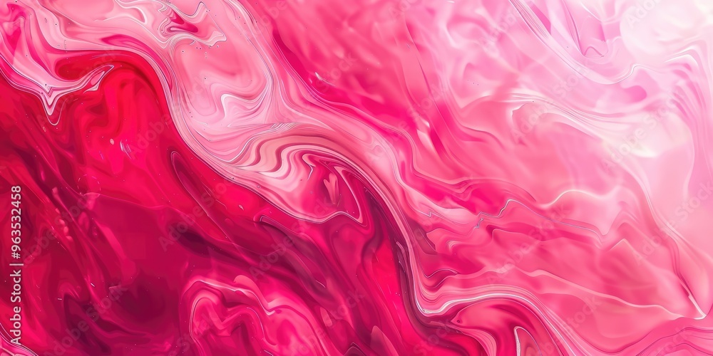 Gradient Fluid Art Background in Pink and Red. AI generated illustration. Gradient Fluid Art Background in Pink and Red. AI generated illustration.