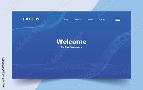 Modern technology abstract creative dynamin gradient wave line banner background for website landing page, hero banner design, webpage header	
