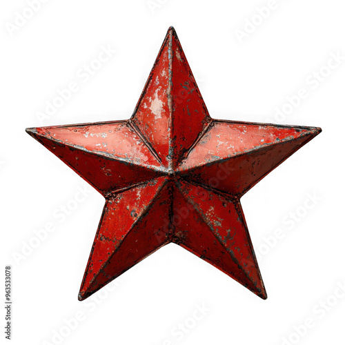Obraz na płótnie Red star isolated on a transparent background png file no background png file w salonie
