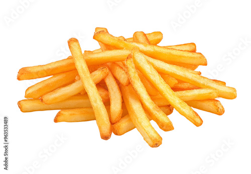 French fries Isolated Transparent background