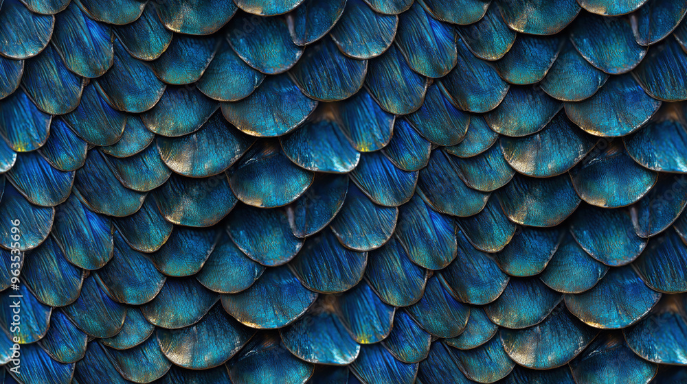 Fototapeta premium Seamless background, texture, repeatable pattern, wallpaper for scales: fish, snake, reptile, dragon