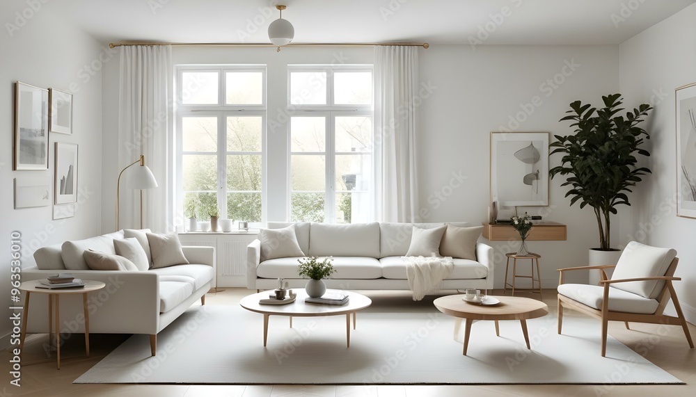 Photo interior modern design room 3d illustration Photo interior modern design room 3d illustration