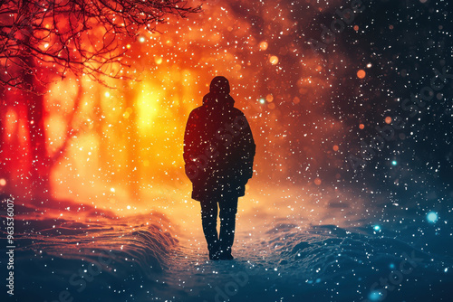 Seasonal affective disorder SAD  background wallpaper design, modern creative and colorful png file