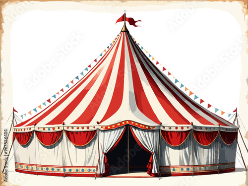 Illustration of circus tent