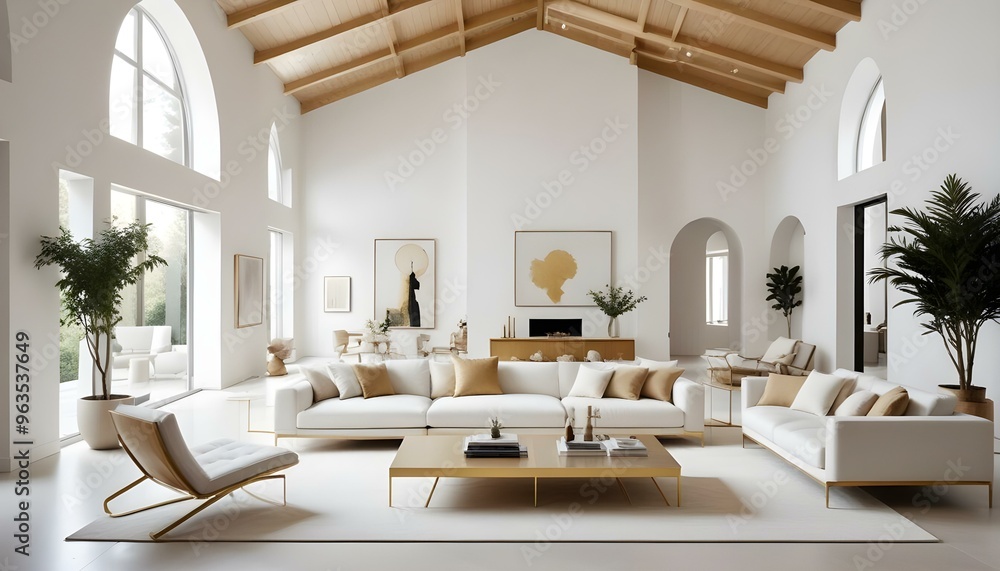 Photo interior modern design room 3d illustration Photo interior modern design room 3d illustration