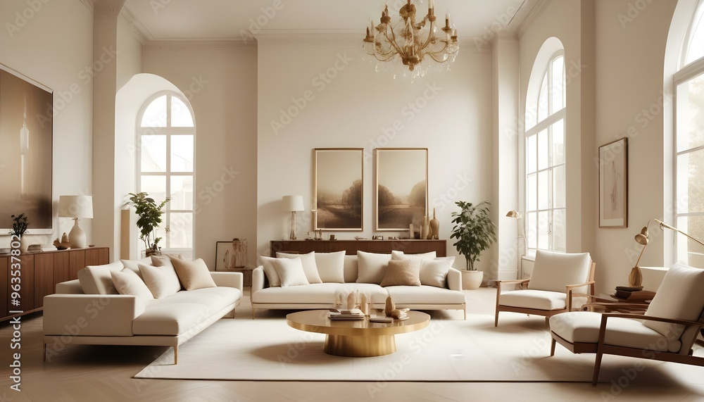 Photo interior modern design room 3d illustration Photo interior modern design room 3d illustration