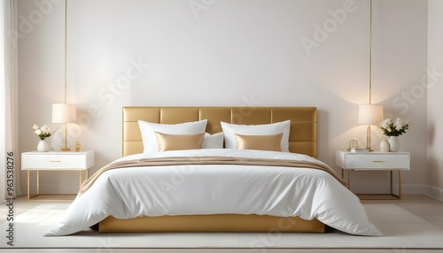 Photo interior modern design room 3d illustration