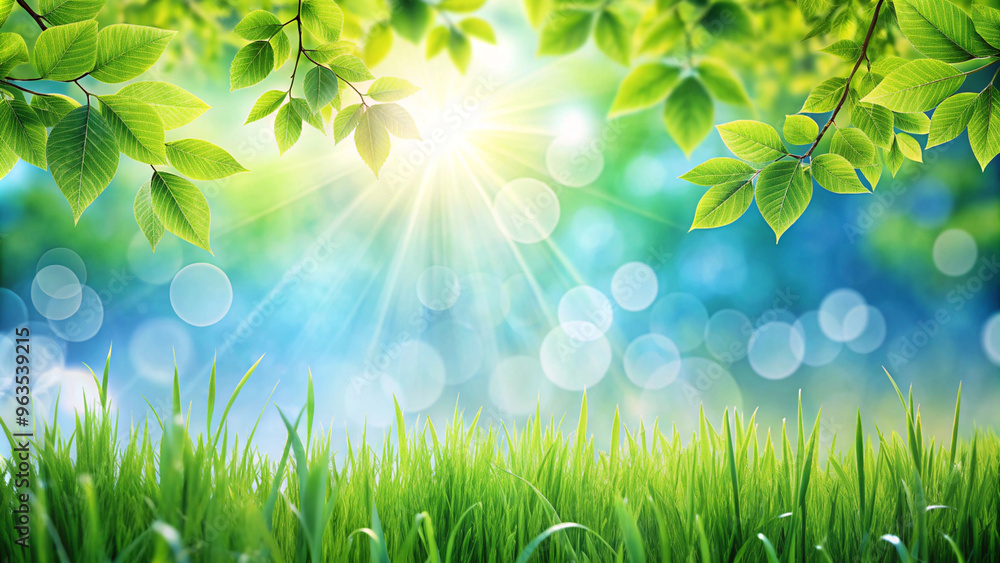 Beautiful Summer Background Featuring Blurred Green Grass and a Blue Sky with Bright Bokeh Effects - Perfect for Seasonal Designs, Nature Themes, and Creative Projects Needing a Soft, Luminous Atmosph Beautiful Summer Background Featuring Blurred Green Grass and a Blue Sky with Bright Bokeh Effects - Perfect for Seasonal Designs, Nature Themes, and Creative Projects Needing a Soft, Luminous Atmosph