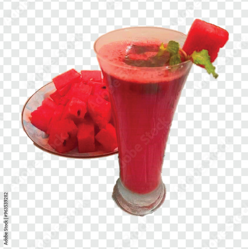 strawberry smoothie with watermelon