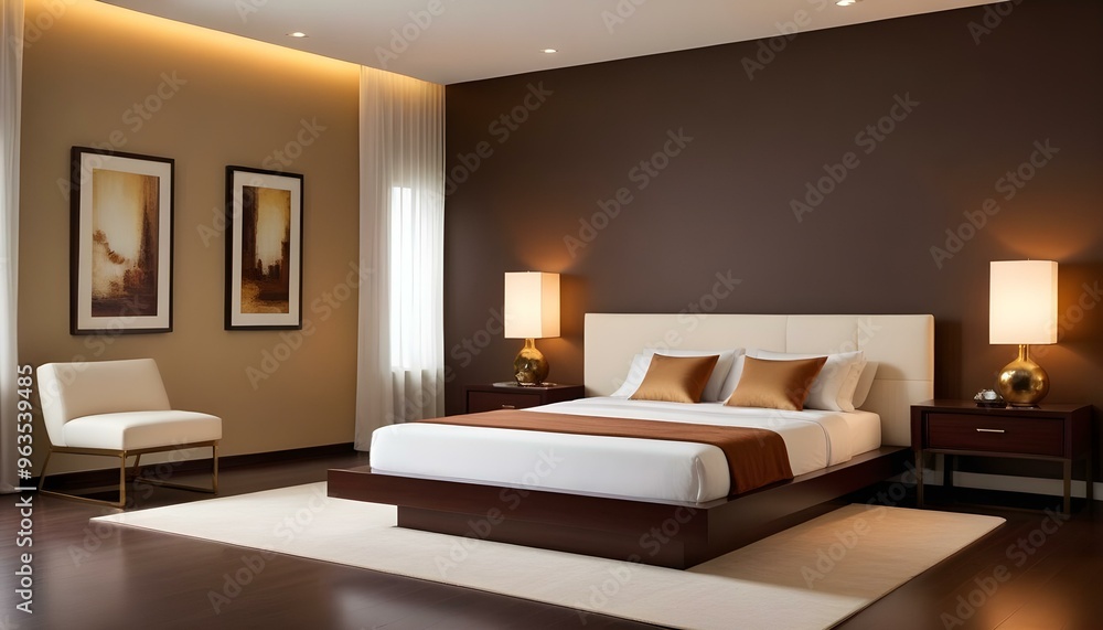 Photo interior modern design room 3d illustration Photo interior modern design room 3d illustration