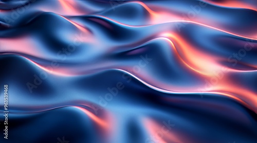 A blue and orange wave pattern