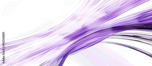Dynamic purple gradient smooth flowing vector wave lines isolated on white background for technology concept