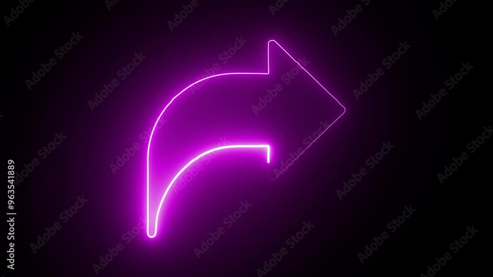 Glowing neon line Share animated icon isolated on black background. HD Video motion graphic animation Glowing neon line Share animated icon isolated on black background. HD Video motion graphic animation