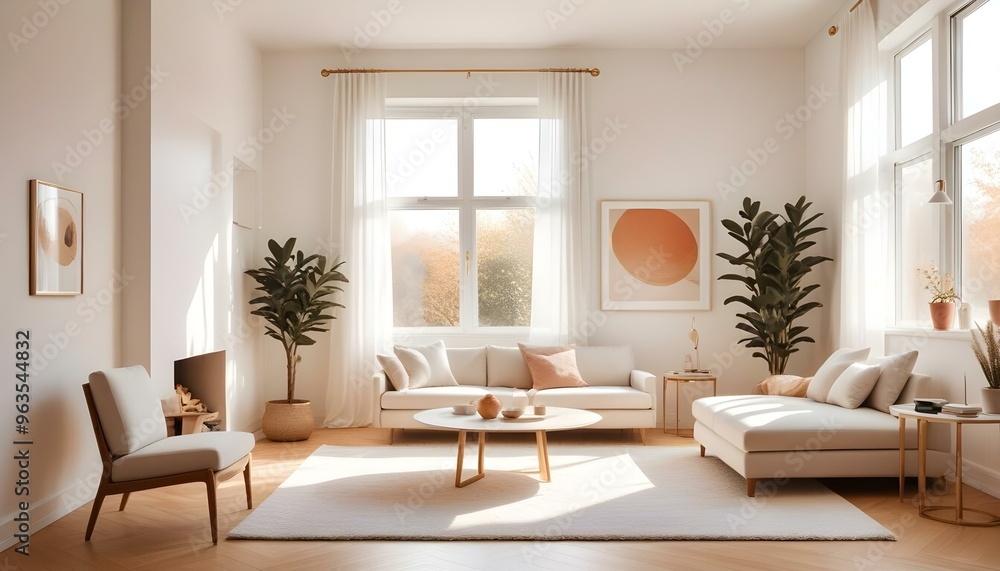 Photo interior modern design room 3d illustration Photo interior modern design room 3d illustration