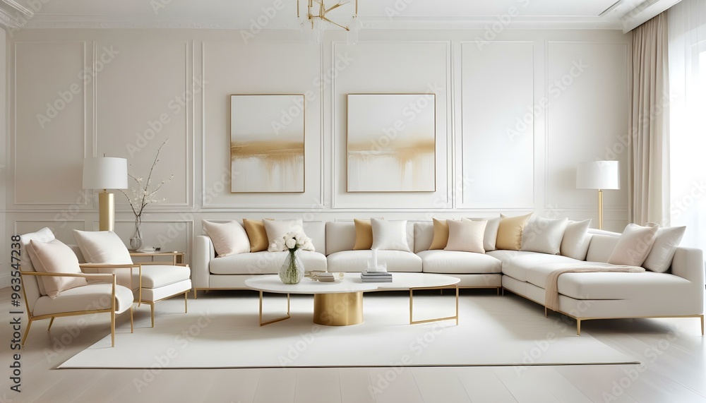Photo interior modern design room 3d illustration Photo interior modern design room 3d illustration