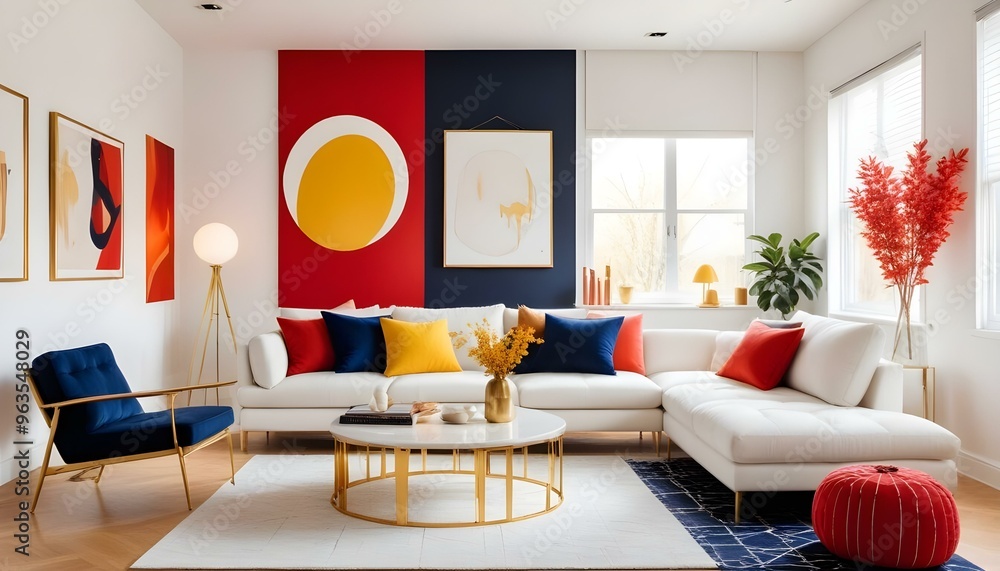 Photo interior modern design room 3d illustration Photo interior modern design room 3d illustration
