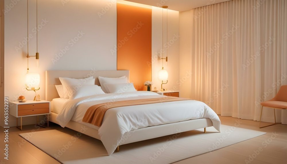 Photo interior modern design room 3d illustration Photo interior modern design room 3d illustration