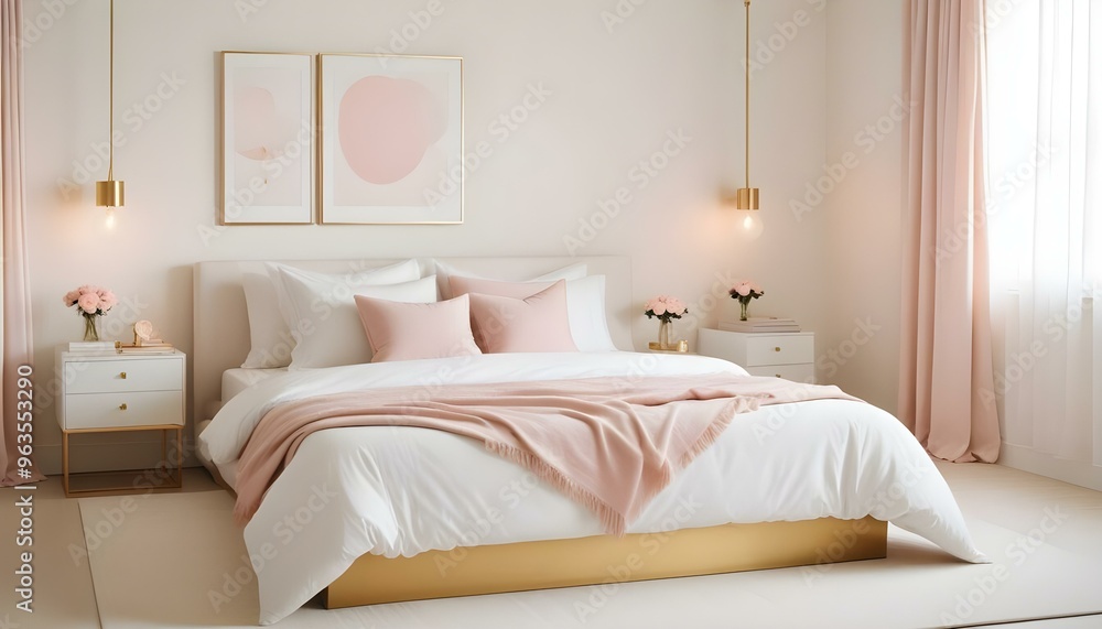 Photo interior modern design room 3d illustration Photo interior modern design room 3d illustration