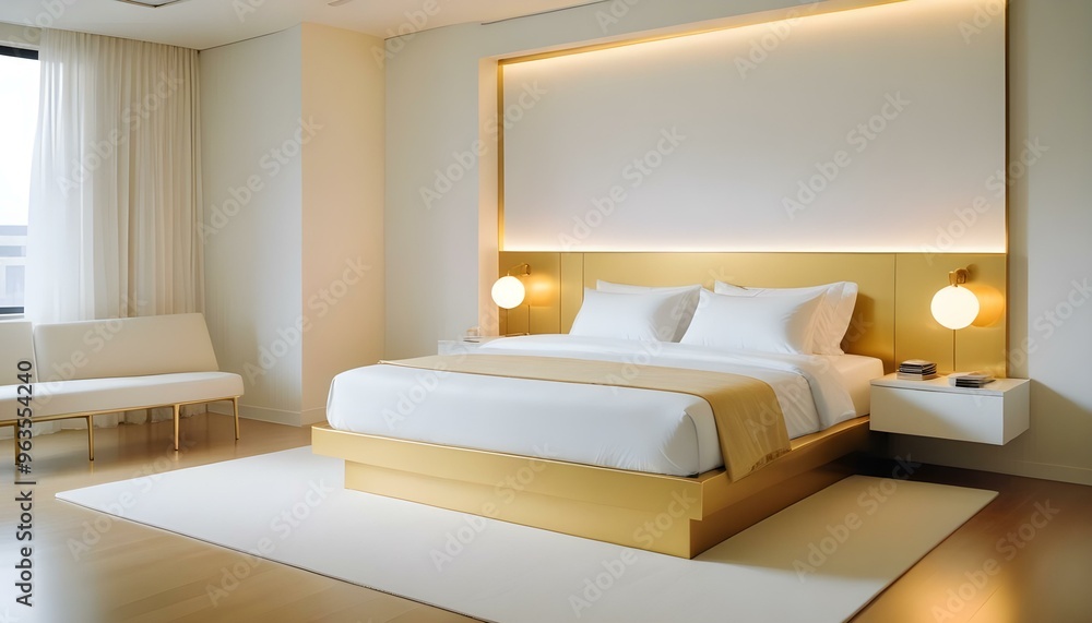 Photo interior modern design room 3d illustration Photo interior modern design room 3d illustration