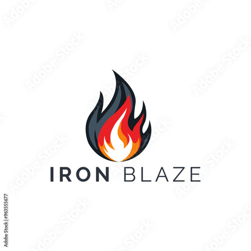 IRON BLAZE Creative Modern Logo design