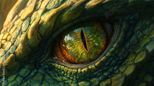 Close-up of a Dragon's Eye