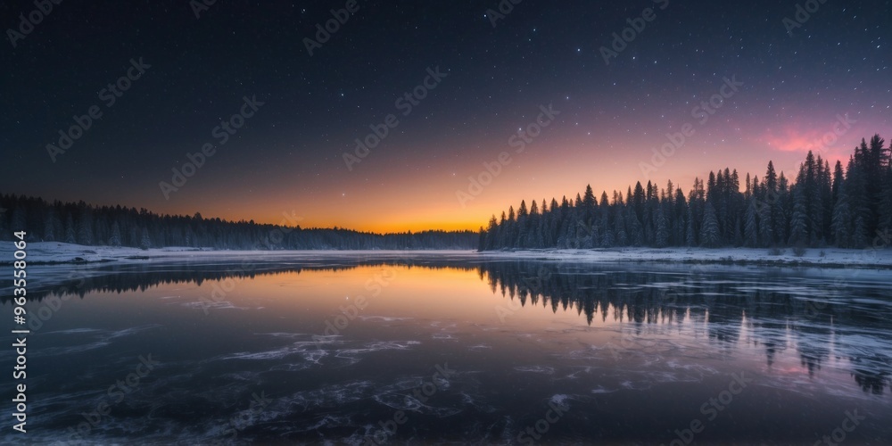 Dark Matter Skies Reflecting on a Frozen Lake. Dark Matter Skies Reflecting on a Frozen Lake.