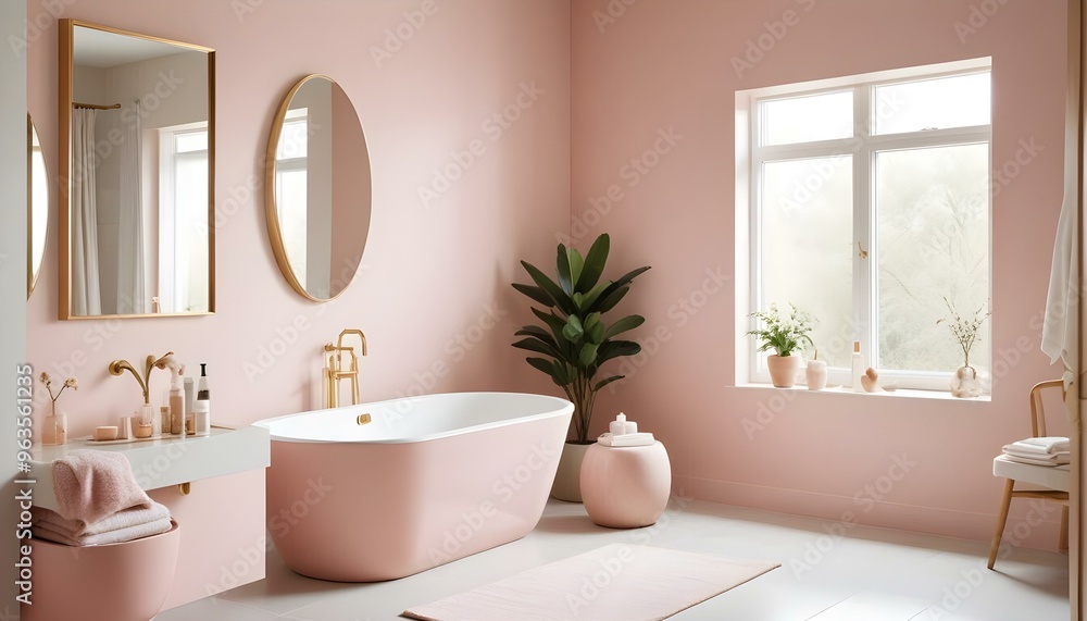 Fototapeta premium Photo interior modern design room 3d illustration