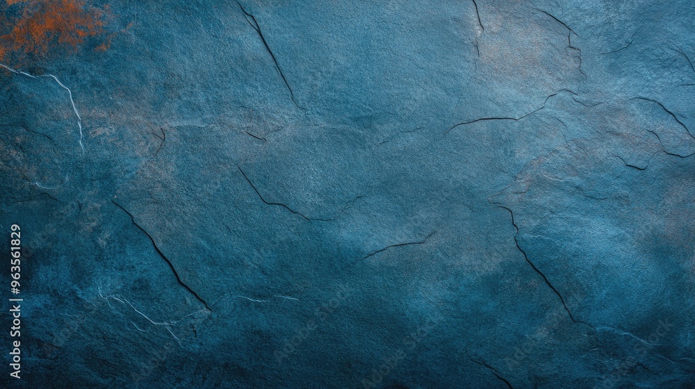 A textured blue stone surface with natural cracks, perfect for backgrounds or artistic design elements. A textured blue stone surface with natural cracks, perfect for backgrounds or artistic design elements.