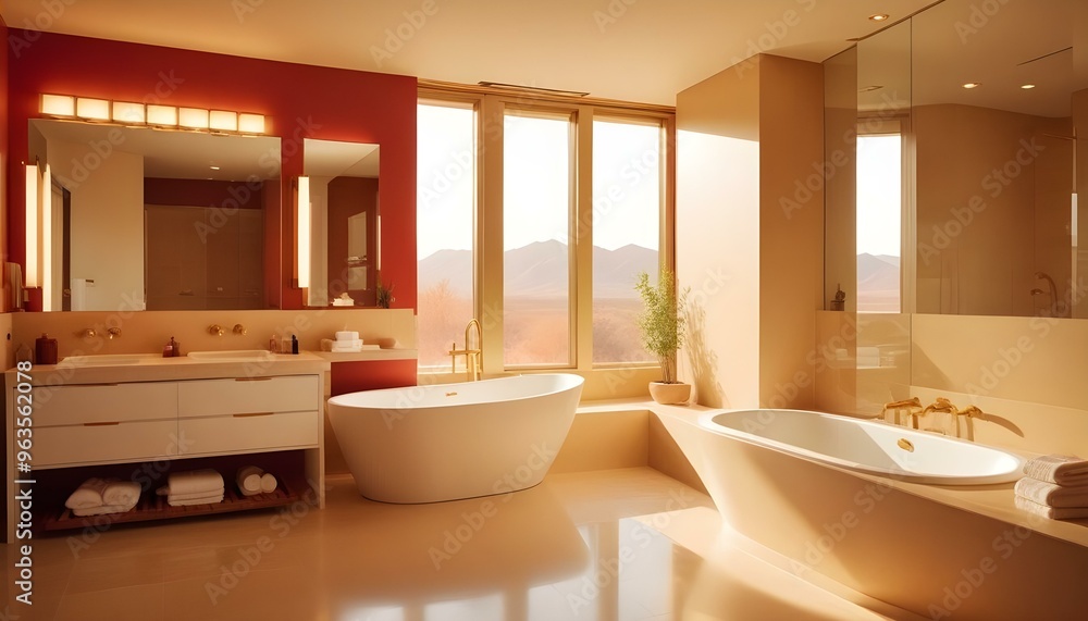 Photo interior modern design room 3d illustration Photo interior modern design room 3d illustration