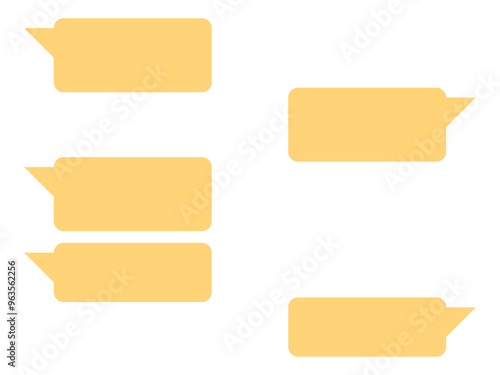 シンプルなチャットイメージB：黄色