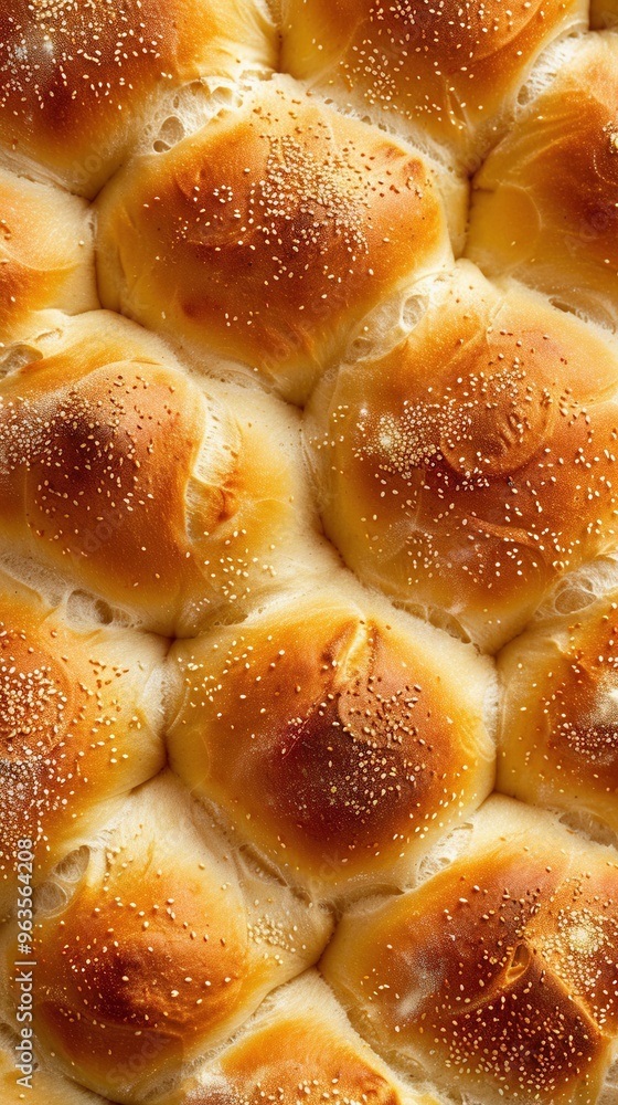 Top view close up shot of a freshly baked French brioche buns Top view close up shot of a freshly baked French brioche buns