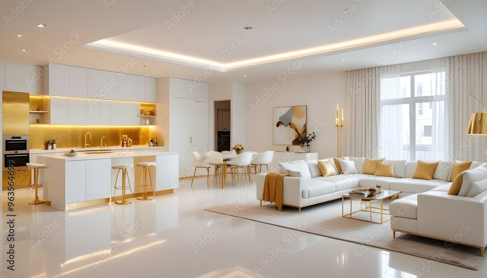 Photo interior modern design room 3d illustration Photo interior modern design room 3d illustration