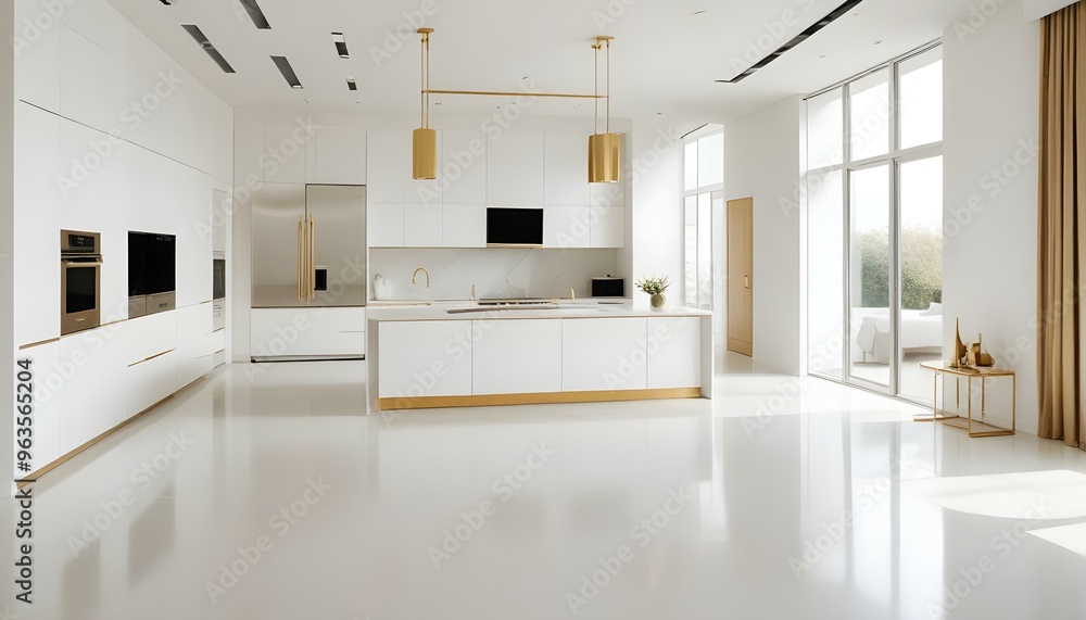 Photo interior modern design room 3d illustration Photo interior modern design room 3d illustration