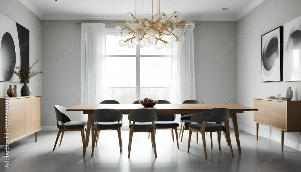 Fototapeta premium Photo interior modern design room 3d illustration